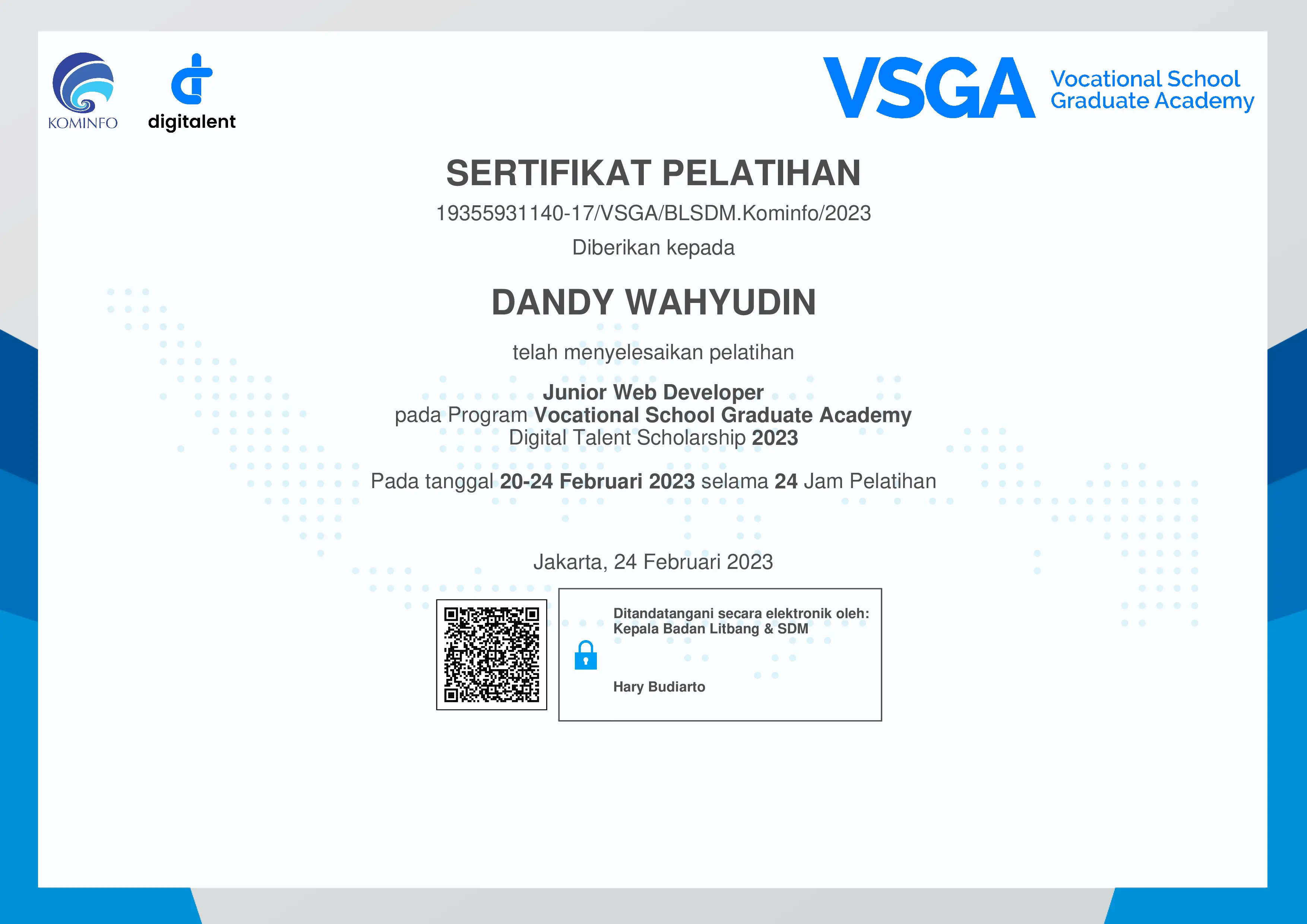 VOCATIONAL SCHOOL GRADUATE ACADEMY (VSGA)